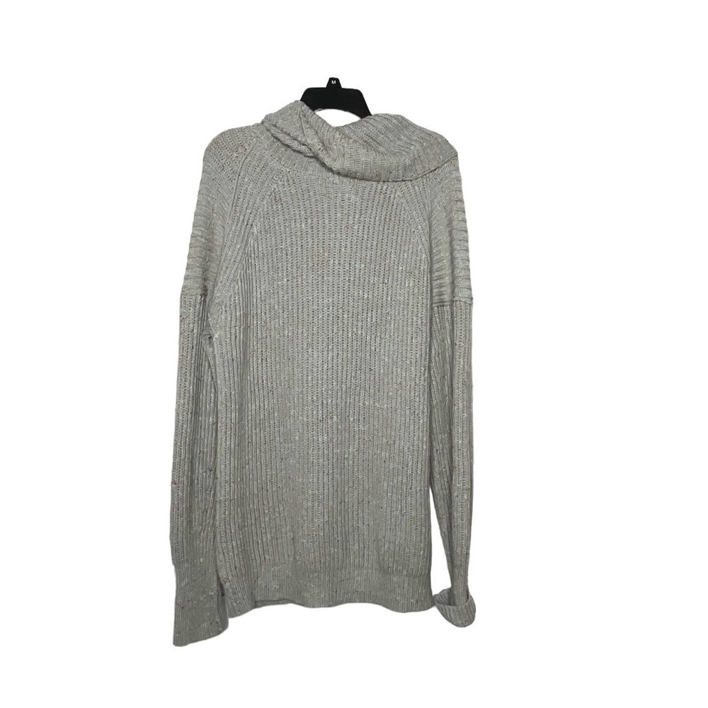 Free People Chunky Cable Knit Mock Cozy Confetti Ribbed Oversized Sweater XS